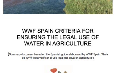 Legal use of water in agriculture